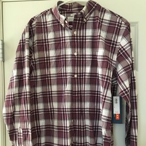 Long sleeve Purple Plaid Button Down